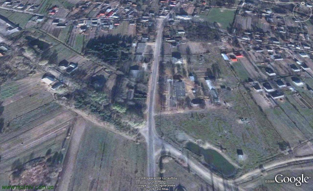 Малнів зі сторони Мостиськ